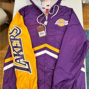 NBA Hardwood Classics Purple and Gold Jacket